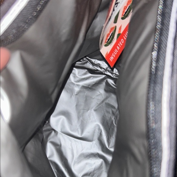 Bouffants & Broken Hearts Black and White Striped Tote Bag BRAND NEW - Picture 3 of 3